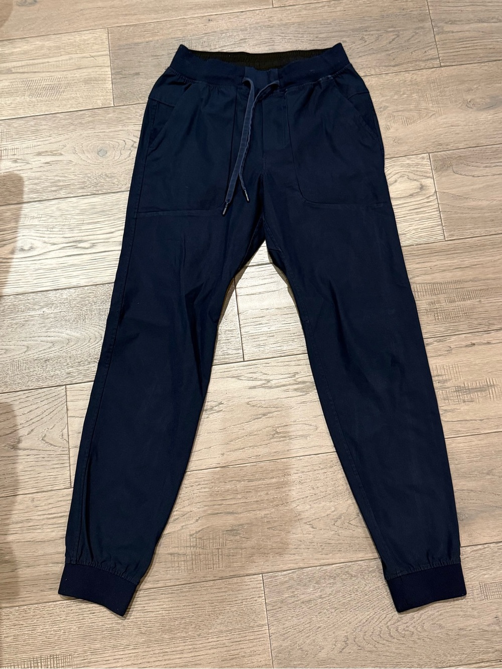 Men's Navy Lululemon Jogger Pants with Drawstring Waist